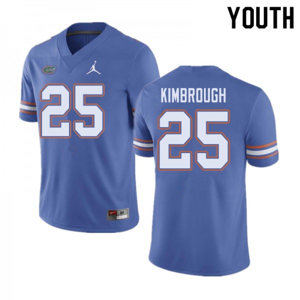 Jordan Brand Youth #25 Chester Kimbrough Florida Gators College Football Jerseys Blue